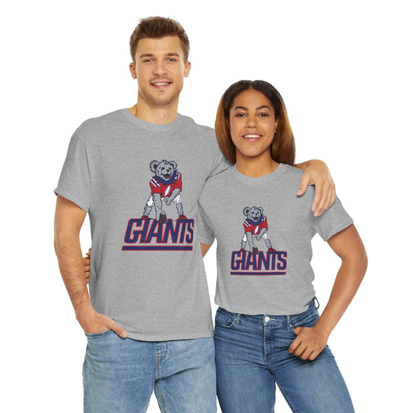 New York Giants Dancing Bear Grateful Dead T-Shirt - NFL - StealieShop